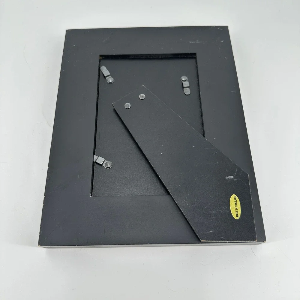 Matte Black Beveled Wood Picture Frame for 4x6 Photo Tabletop Display